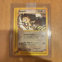 VINTAGE 2002 POKEMON MEOWTH 121/165 EXPEDITION (e-READER) REGULAR NM - Image 1