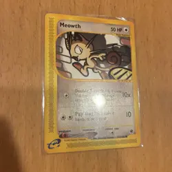 VINTAGE 2002 POKEMON MEOWTH 121/165 EXPEDITION (e-READER) REGULAR NM - Image 2