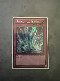 Torrential Tribute - Secret Rare 1st Edition LCJW-EN294 - MP - YuGiOh - Image 1