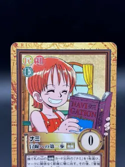 Nami C184 Carddass Hyper Battle Bandai Japanese One Piece Heavily Played - Image 2