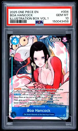 2025 ONE PIECE PROMOS ILLUSTRATION BOX VOL.1 #004 BOA HANCOCK PSA 10 - Image 1