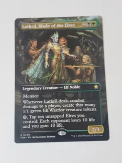 MTG - Lathril, Blade of the Elves (Borderless) - Foundations Regular Rare - Image 1