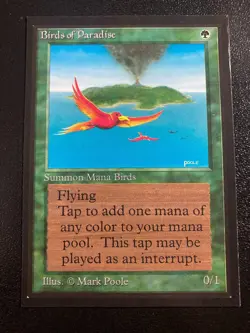 MTG Birds of Paradise Collectors Edition LP+ NM Very Nice CE Collector - Image 1