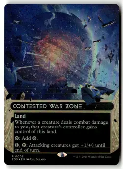 MTG - Contested War Zone (0008) (Borderless) 8 foil Near Mint Edge of Eternities - Image 1