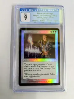 MTG SEVENTH EDITION FOIL RARE Reverse Damage CGC GRADE 9 - Image 1