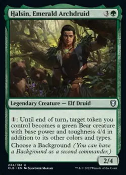 1x Halsin, Emerald Archdruid - NM Foil - CL:Baldur's Gate - Image 1