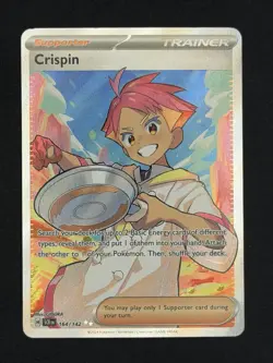 Pokemon Crispin Stellar Crown 164/142 Ultra Rare Full Art Holo - NM - Image 1