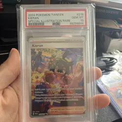 Pokemon PSA 10 Kieran 218/167 Special Illustration Rare Sv06 EN - Image 1