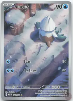 Snover 140/132 Illustration Rare Mega Evolution Pokemon Near Mint - Image 1