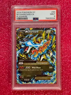 Pokemon Mega M Charizard EX (X) 69/106 XY-Flashfire (FLF) Holo Mint - Image 1
