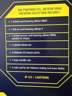 Pokemon Jolteon VMAX premium Collection Box READ! - Image 4