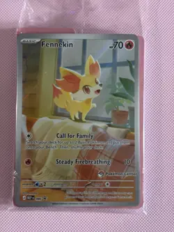 Pokemon TCG - Fennekin 080 Pokemon Center Promo Chaos Rising SEALED - Image 2