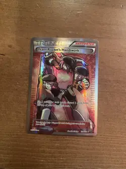 Pokemon Team Rocket's Handiwork Trainer Full Art Ultra Rare Holo 124/124 - Image 1