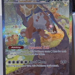 Pokemon TCG Bloodmoon Ursaluna ex 216/167 SV06 SIR Full Art Holo English 260HP - Image 1