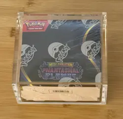 Pokemon TCG Phantasmal Flames Booster Box New Sealed With Acrylic Case - Image 1