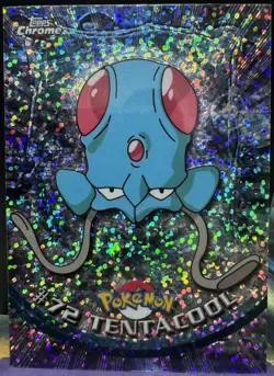 2000 Topps Chrome Pokemon - Tentacool Sparkle - Image 1