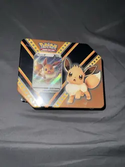 New Sealed Pokemon TCG: V Powers Tin Eevee V With 5 Booster Packs. - Image 1