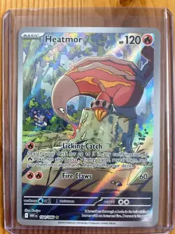Pokemon Heatmor 104/086 White Flare Illustration Rare IR Full Art Near Mint - Image 1