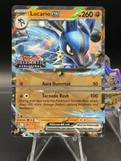 Lucario EX 051/131 Prismatic Evolutions Stamped Promo Pokemon TCG - Image 1