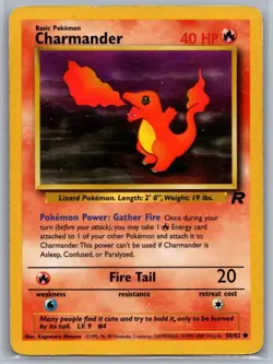 Pokemon TCG 1999 Team Rocket Charmander 50 - Image 1