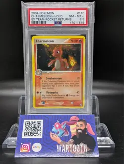 Pokemon Charmeleon EX Team Rocket Returns Holo Rare #110 PSA 8.5 - Image 1
