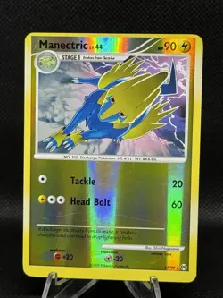 2009 Pokemon TCG Platinum Arceus Manectric Lv.44 HP 90 Reverse Holo 44/99 NM - Image 1