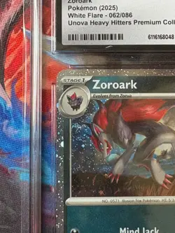 2 SWIRL - CGC 9: Zoroark [White Flare Stamped] 062/086 Pokemon TCG Cosmos Holo - Image 3