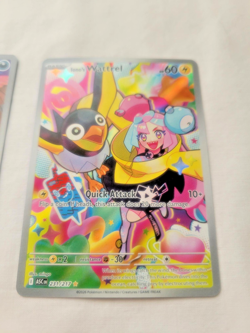 Pokemon 2 Lot Iono's Wattrel Cynthia's Spirit! Ascended Heroes Full Art Holos NM - Image 5