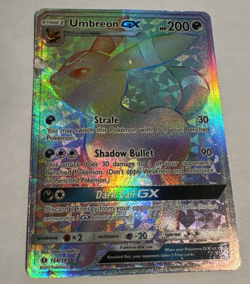 Pokemon Umbreon GX Secret Rare Full Art Holo SM Base Set 154/149 200 HP - Image 1