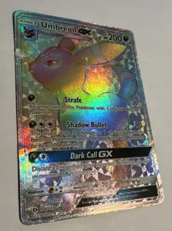 Pokemon Umbreon GX Secret Rare Full Art Holo SM Base Set 154/149 200 HP - Image 2
