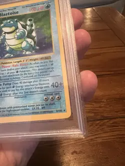 1999 Pokemon Base Set Shadowless Blastoise Holo #2. PSA 6 - Image 4