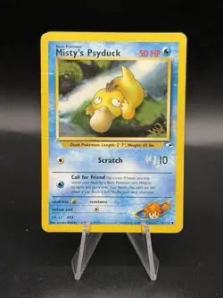 Misty's Psyduck W Stamp 2000 Gym Heroes 54/132 Pokemon hP/DMG GH3 - Image 1