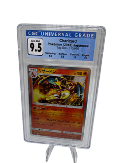 Pokemon TCG, Charizard, Tag Bolt, 013/095, Jap., Graded 10 (9.5) with CGC - Image 1
