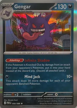 Gengar 050/088 Rare Perfect Order Pokemon Holo Near Mint - Image 1