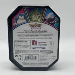 New Pokemon TCG Mighty Mysterious Tin Standard Tin - Image 2