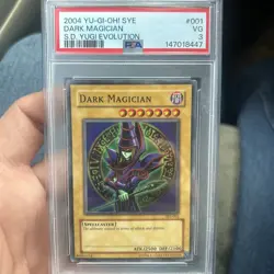 2004 SYE YU-GI-OH! STARTER DECK YUGI EVOLUTION #001 DARK MAGICIAN PSA 3 - Image 2
