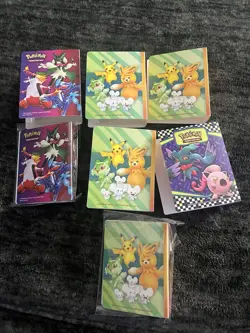 7 Mini Tcg Pokemon Mini Binders (holds 60 Cards) - Image 2