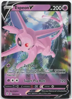 Espeon V Promo SWSH: Sword & Shield Promo Cards SWSD Psychic Holo SWSH201 2019 N - Image 1