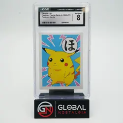 Pikachu Playing Cards Karuto 1996 Japanese Pokemon POP 4 CGC 8 - Image 1