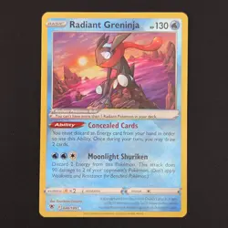 Pokemon TCG Card Radiant Greninja 046/189 Astral Radiance - NM - Image 1