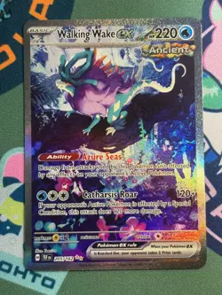 Walking Wake ex 205/162 Temporal Forces Full Art SIR Holo Pokemon Card NM - Image 1