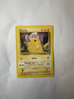 Pokemon Card Pikachu - Base Set 1999-2000 4th Print 58/102 Common Yellow Cheeks - Image 1