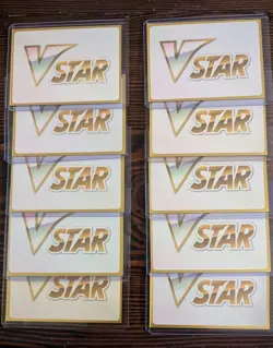10 Count White VSTAR Token Marker Card Brilliant Stars Pokemon Cards - Image 1