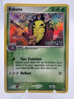 Kakuna Pokemon TCG Card EX Delta Species 46/113 Reverse Holo Foil 2005 - Image 1
