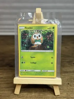 Rowlet 1/12 – 2016 McDonald’s Promo – Factory Sealed Holo Pokemon Card - Image 1