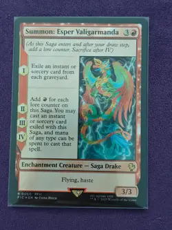 Summon: Esper Valigarmanda (Surge Foil) #60 (NM) Final Fantasy FIC Magic MTG - Image 1