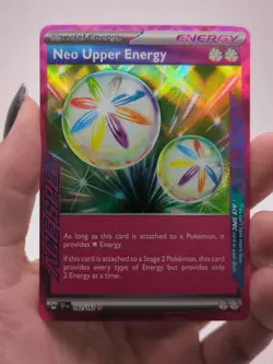 Neo Upper Energy 162/162 ACE SPEC Pokemon Temporal Forces Hyper Rare - Image 1