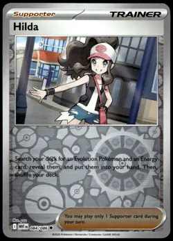 Hilda 084/086 Uncommon White Flare Reverse Holo Near Mint - Image 1