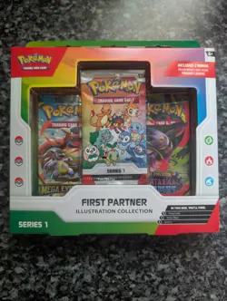 Pokemon First Partner Illustration Collection Series 1 Box Promo Booster English - Image 1