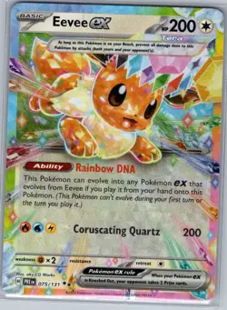 Eevee ex 075/131 SV: Prismatic Evolutions - Pokemon Card - NM - Image 1